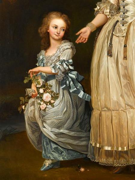 Marie-Antoinette d'Autriche reine de France et ses deux premiers enfants_3