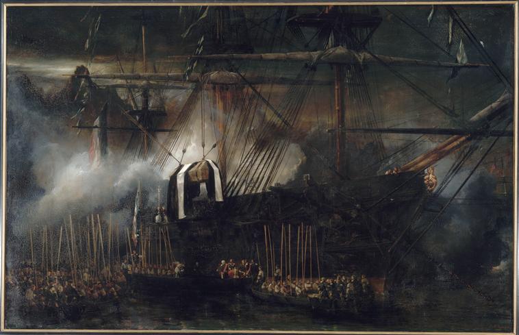 TRANSBORDEMENT DES RESTES DE NAPOLEON 1ER A BORD DE 'LA BELLE POULE'.15 OCTOBRE 1840_0