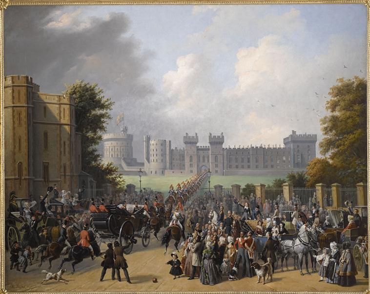 ARRIVEE DU ROI LOUIS-PHILIPPE AU CHATEAU DE WINDSOR.8 OCTOBRE 1844_0