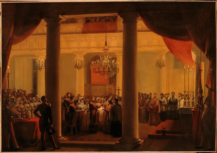 Baptême du duc de Chartres au palais des Tuileries. 14 novembre 1840_0
