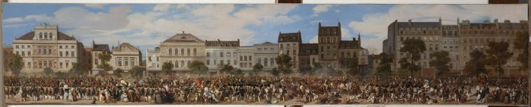 ATTENTAT DE FIESCHI.REVUE DE LA GARDE NATIONALE.28 JUILLET 1835_0