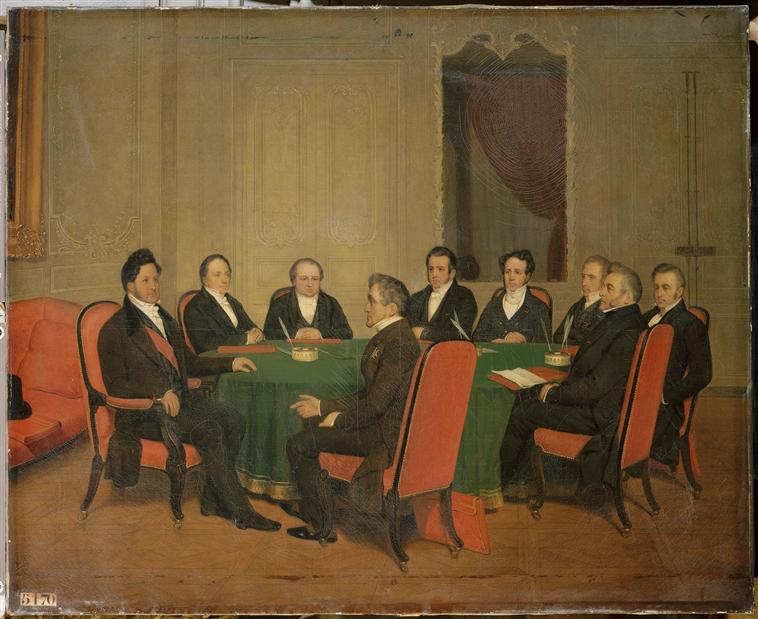 CONSEIL DES MINISTRES PRESIDE PAR LE ROI LOUIS-PHILIPPE AU CHATEAU DE CHAMPLATREUX.11 AOUT 1838_0