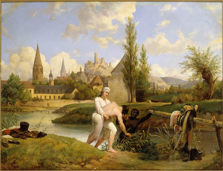 Le duc de Chartres sauve de la noyade l'ingénieur Siret en août 1791 à Vendôme_0