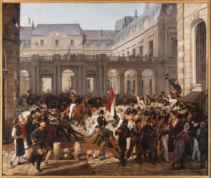 Le duc d'Orléans quitte le Palais-Royal, pour se rendre à l'hôtel de ville, 31 juillet 1830_0