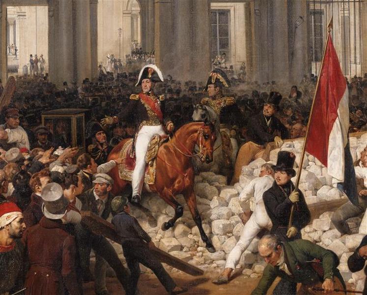 Le duc d'Orléans quitte le Palais-Royal, pour se rendre à l'hôtel de ville, 31 juillet 1830_1