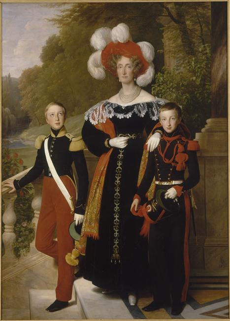 LA REINE MARIE-AMELIE ET SES ENFANTS_0