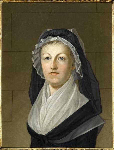 La reine Marie-Antoinette en habit de veuve à la prison de la Conciergerie_0