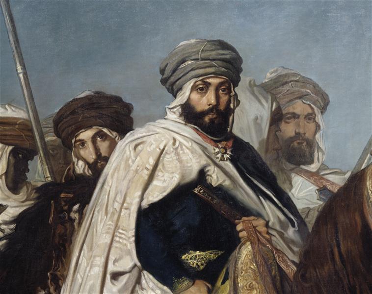 LE KHALIFE DE CONSTANTINE ALI BEN HAMET, CHEF DES HARACHAS, SUIVI DE SON ESCORTE_1