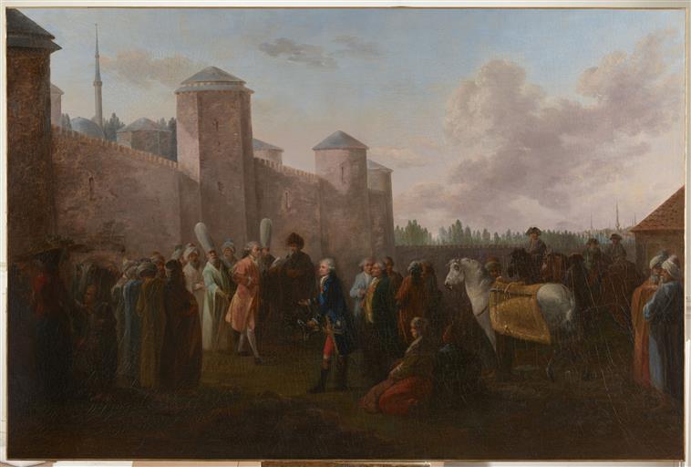 LE PRINCE PIERRE REPNIN DELIVRE DE LA PRISON DES SEPT TOURS EN PRESENCE DE MONSIEUR DE SAINT-PRIEST. 25 SEPTEMBRE 1773_0