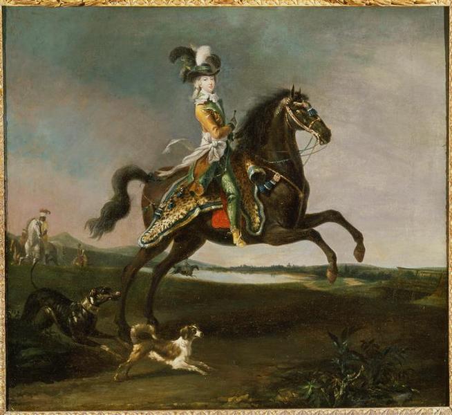 Portrait équestre de la reine Marie-Antoinette_0