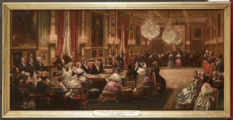 CONCERT DONNE DANS LA GALERIE DES GUISE, AU CHATEAU D'EU, EN L'HONNEUR DE LA REINE VICTORIA. 4 SEPTEMBRE 1843, 9H DU SOIR_1