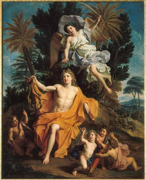 Apollon vainqueur du serpent Python_0
