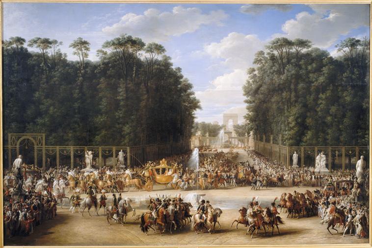 Entrée de Napoléon et de Marie-Louise dans le jardin des Tuileries, le jour de leur mariage. 2 avril 1810_0