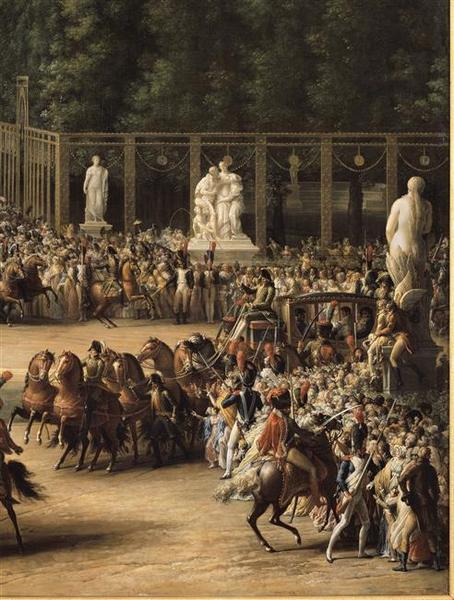 Entrée de Napoléon et de Marie-Louise dans le jardin des Tuileries, le jour de leur mariage. 2 avril 1810_2