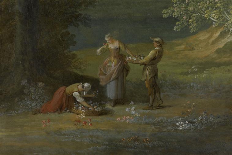 UNE JEUNE BOUQUETIERE (L'ODORAT)_1