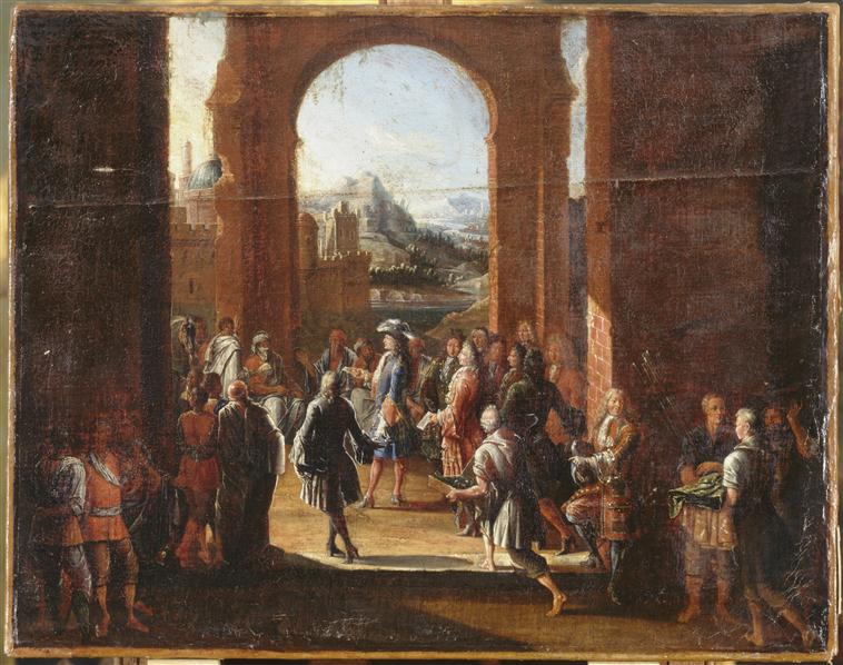 RECEPTION AU MAROC DE L'AMBASSADEUR DE LOUIS XIV.1714_0