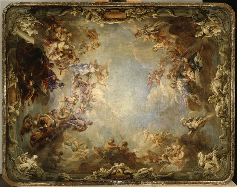 Esquisse du plafond du salon d'Hercule_0