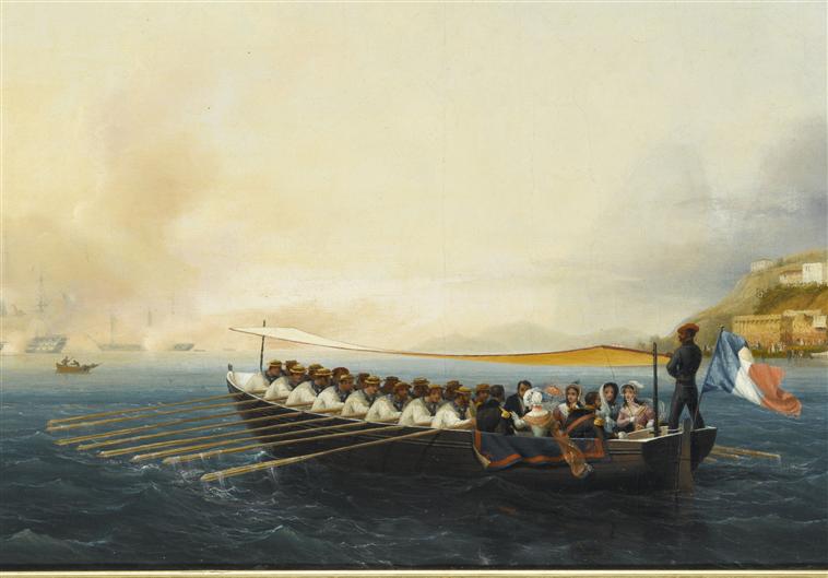 LE PRINCE ET LA PRINCESSE DE JOINVILLE QUITTANT RIO DE JANEIRO POUR S'EMBARQUER.MAI 1843_1