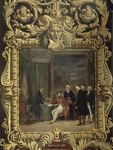 SIGNATURE DU CONCORDAT ENTRE LA FRANCE ET LE SAINT-SIEGE.15 JUILLET 1801, Lestang-Parade, Léon de, 1834