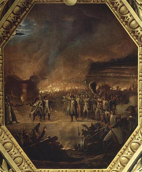 BIVOUAC DE L'ARMEE FRANCAISE A LA VEILLE DE LA BATAILLE D'AUSTERLITZ. 1ER DECEMBRE 1805_0