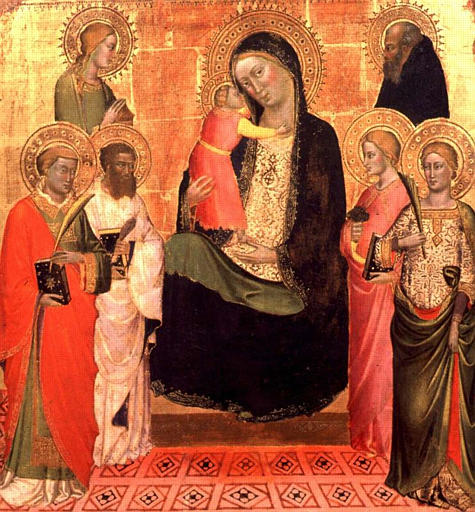 LA VIERGE ET L'ENFANT AVEC SIX SAINTS_0