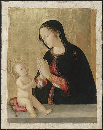 LA VIERGE ADORANT L'ENFANT_0