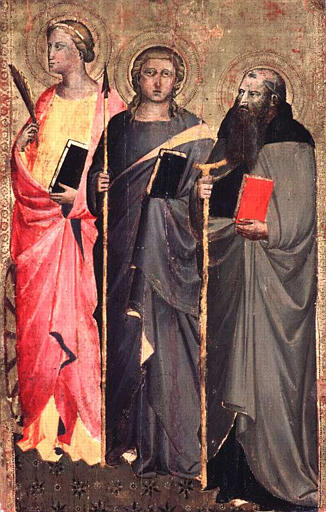 SAINTE CATHERINE ; SAINT THADDEE (?) ; SAINT ANTOINE ABBE_0