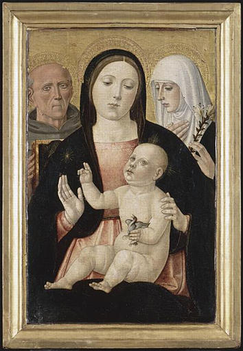 LA VIERGE ET L'ENFANT ENTRE SAINT BERNARDIN ET SAINTE CATHERINE DE SIENNE_0