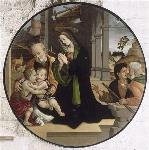 LA SAINTE FAMILLE AVEC DES BERGERS_0