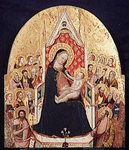 LA VIERGE ET L'ENFANT AVEC DES ANGES ET DES SAINTS_0