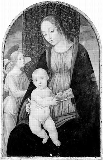 LA VIERGE ET L'ENFANT AVEC DEUX ANGES_0