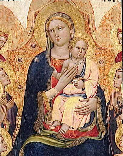 LA VIERGE ET L'ENFANT ENTOURES DE HUIT ANGES_3