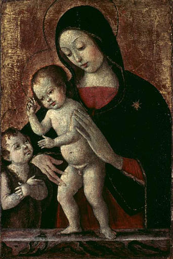 LA VIERGE ET L'ENFANT ET LE PETIT SAINT JEAN_0