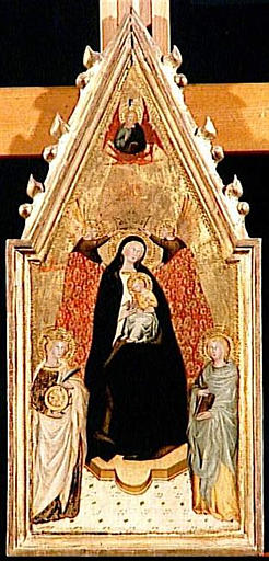 LA VIERGE A L'ENFANT COURONNEE PAR DEUX ANGES_0