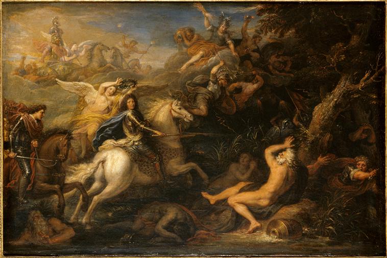 Allégorie du passage du Rhin par Louis XIV devant Tolhuis, le 12 juin 1672_0