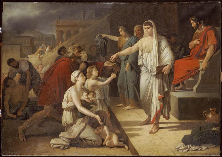 TITUS ET VESPASIEN FONT DISTRIBUER DES SECOURS AU PEUPLE_0