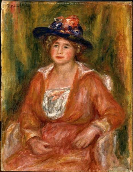 PORTRAIT DE FEMME ASSISE_0