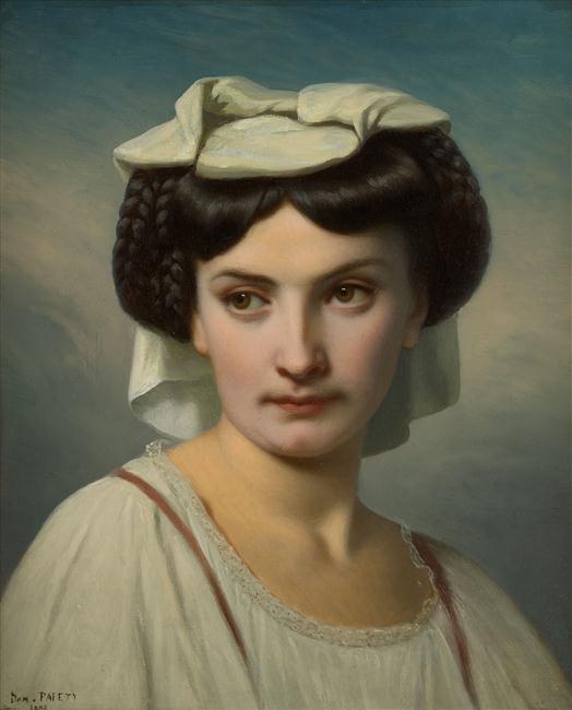JEUNE ITALIENNE, Dominique Papety, 2e quart 19e siècle