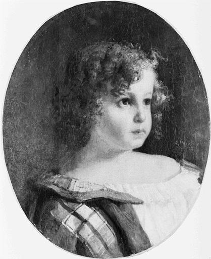 PORTRAIT D'ENFANT : EUGENE ROURE, Adolphe Joseph Monticelli, 1852