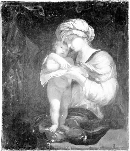LA VIERGE APPRENANT A LIRE A L'ENFANT JESUS_0