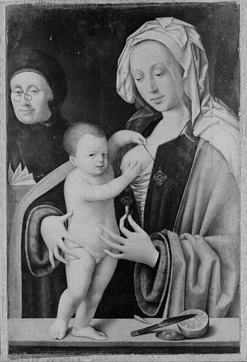 LA VIERGE, L'ENFANT ET DONATEUR_0