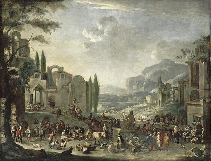 MARCHE EN ITALIE, Peeter van Bredael, 1668