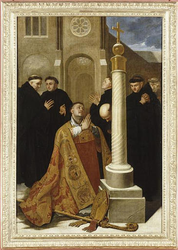 SAINT LAMBERT EN PRIERE AU MONASTERE DE STAVELOT_0