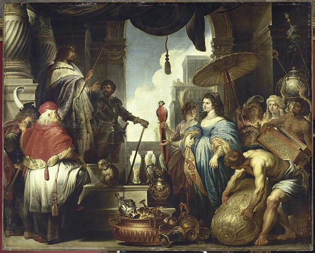 SALOMON ET LA REINE DE SABA, Jan Erasmus Quellinus, 2e quart 17e siècle