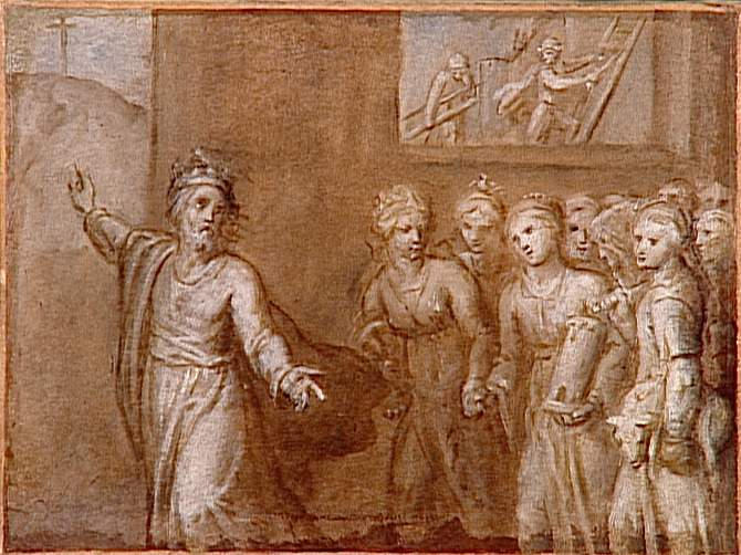 SAINTES EN MARCHE : ALLEGORIE RELIGIEUSE_0