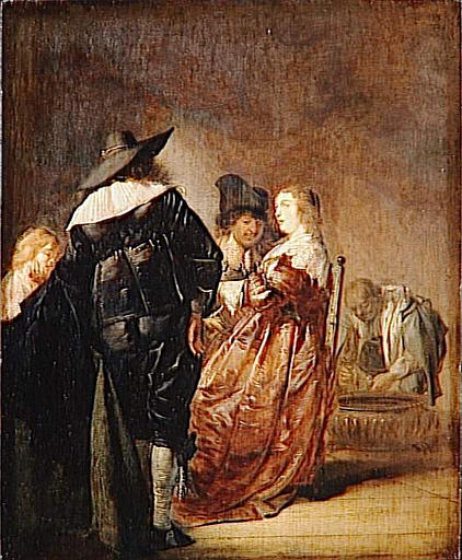 LA CONVERSATION. SCENE GALANTE_0