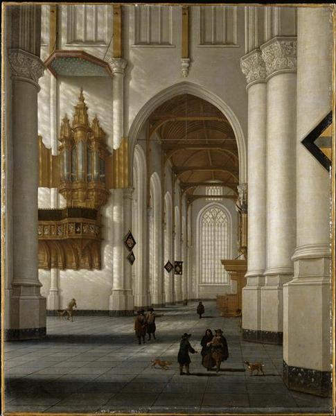 Intérieur de l'église Saint-Laurent à Rotterdam_0