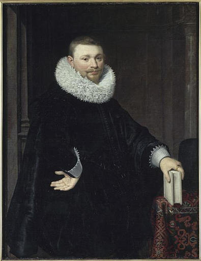 PORTRAIT D'HOMME, DIT AUTREFOIS PORTRAIT DE VRYDAGS VAN VOLLENHOVEN FILS, Jan Anthonisz van Ravesteyn, 1620