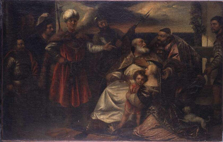 MOISE ENFANT FOULANT AUX PIEDS LA COURONNE DE PHARAON_0