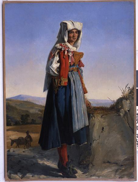 FEMME DE LA CERVARA PRES DE SUBIACO_0